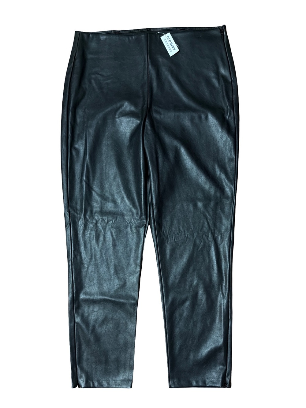 Old Navy Black Faux Leather Skinny Pants